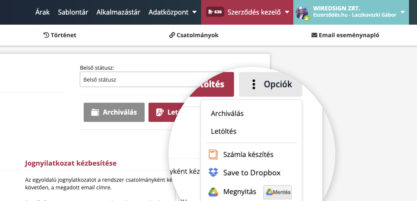 Integration von Invoice.com